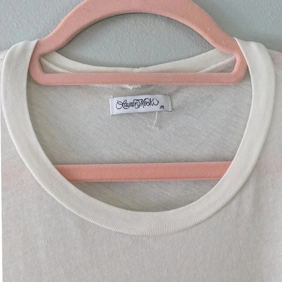 Lauren Moshi Edda Rainbow Gap Mouth Tee - Picture 5 of 8